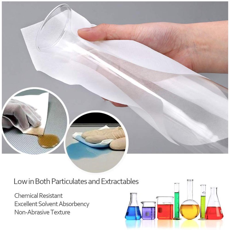 AAwipes Cleanroom Wipes Lint Free Wipes 4" x 4" Cellulose/Polyester Blend (4" x 4"-600 Pcs) Nonwoven Wipers (NW06804) - Image 4
